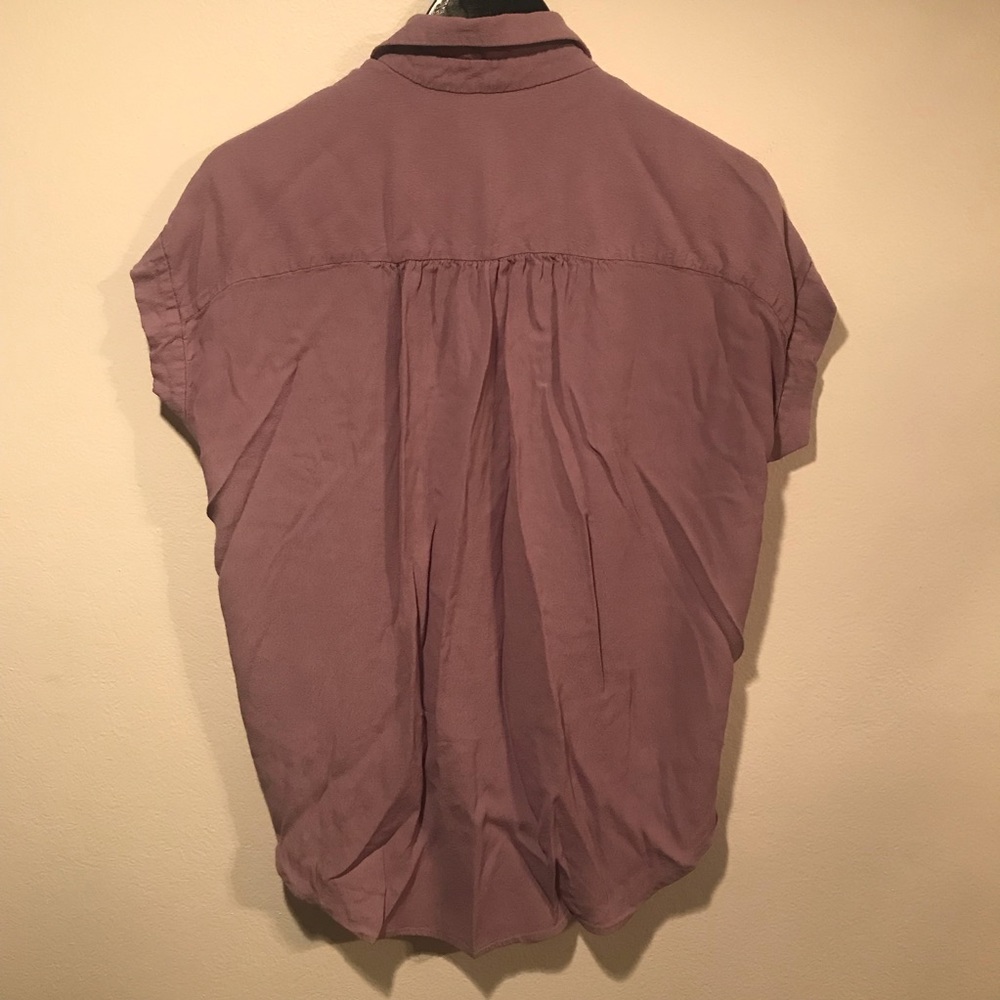Madewell Lavender Button-Down Blouse - image 7